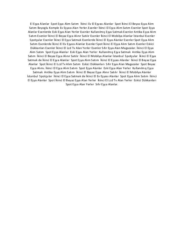 İkinci el komple ev eşyası alanlar