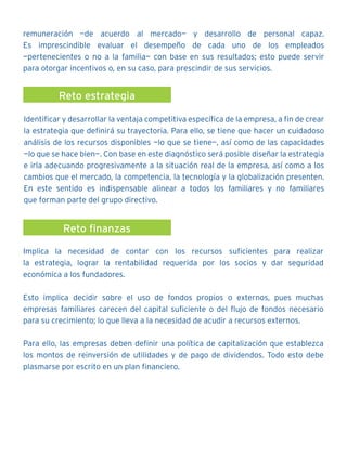 Conoce los 7 retos de las empresas familiares | PDF