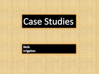 Case Studies BedsIrrigation