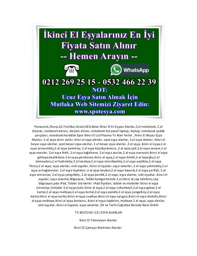İkinci El Komple Ev Eşyası Alanlar 0532 466 22 39