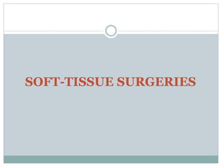 SOFT-TISSUE SURGERIES
 