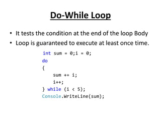 2. overview of c# | PPT