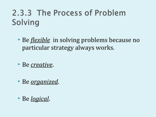 2.3 problem solving strategies | PPT