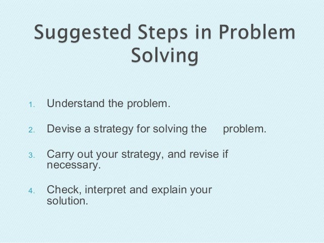 2.3 problem solving strategies