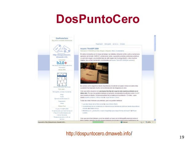 B\u00fasqueda y gesti\u00f3n de la informaci\u00f3n en la web 2.0