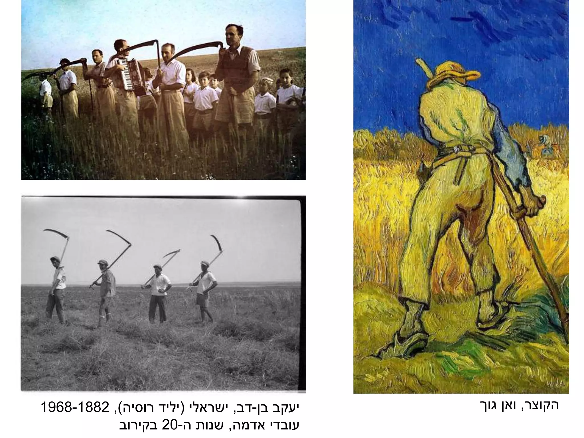 ‫בן‬ ‫יעקב‬-‫דב‬,‫ישראלי‬(‫רוסיה‬ ‫יליד‬),1968-1882
‫אדמה‬ ‫עובדי‬,‫ה‬ ‫שנות‬-20‫בקירוב‬
‫הקוצר‬,‫גוך‬ ‫ואן‬
 