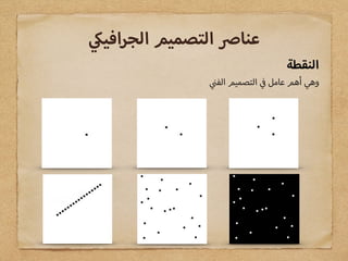 ‫النقطة‬
‫الف‬ ‫التصميم‬ ‫عامل‬ ‫أهم‬ ‫وهي‬
‫افي‬‫ر‬‫الج‬ ‫التصميم‬ ‫عنا‬
 