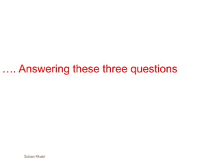 …. Answering these three questions
Sohan Khatri
 