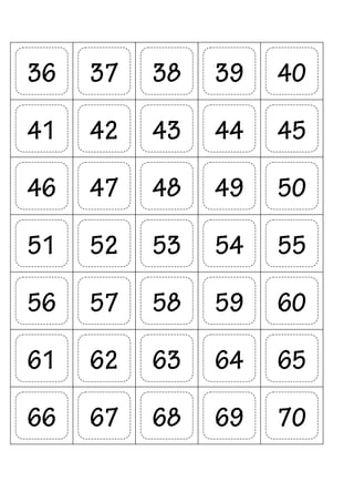 36 393837
45
40
47
41
48
42
51 545352
46
43
49 50
44
58 59
69
64
60
70
65
55
62 63
66
57
61
56
67 68
 