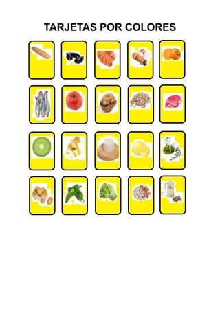 TARJETAS POR COLORES
 