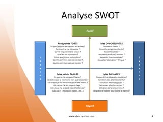 Analyse SWOT
www.vbe-creation.com 4
 