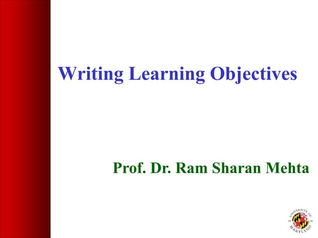 2. writing learning-objectives | PPSX