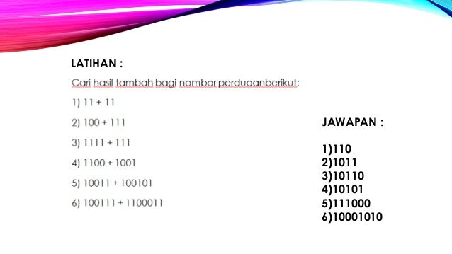 2.1 sistem nombor perduaan 2.1 sistem nombor perduaan