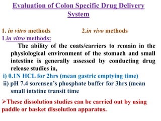 2.colon specific drug delivery system 2 nd sem | PPTX