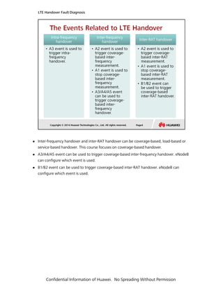 2.oeo000010 lte handover fault diagnosis issue 1 | PDF