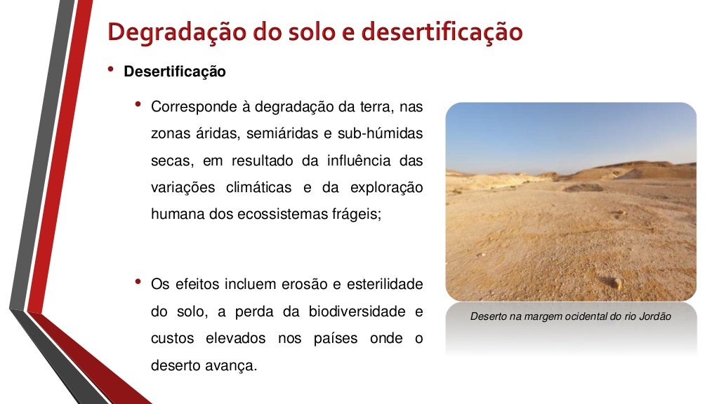Degradação do solo e desertificação