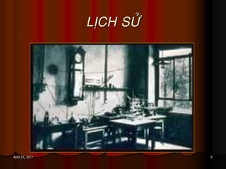 6April 25, 2017
LÒCH SÖÛ
 