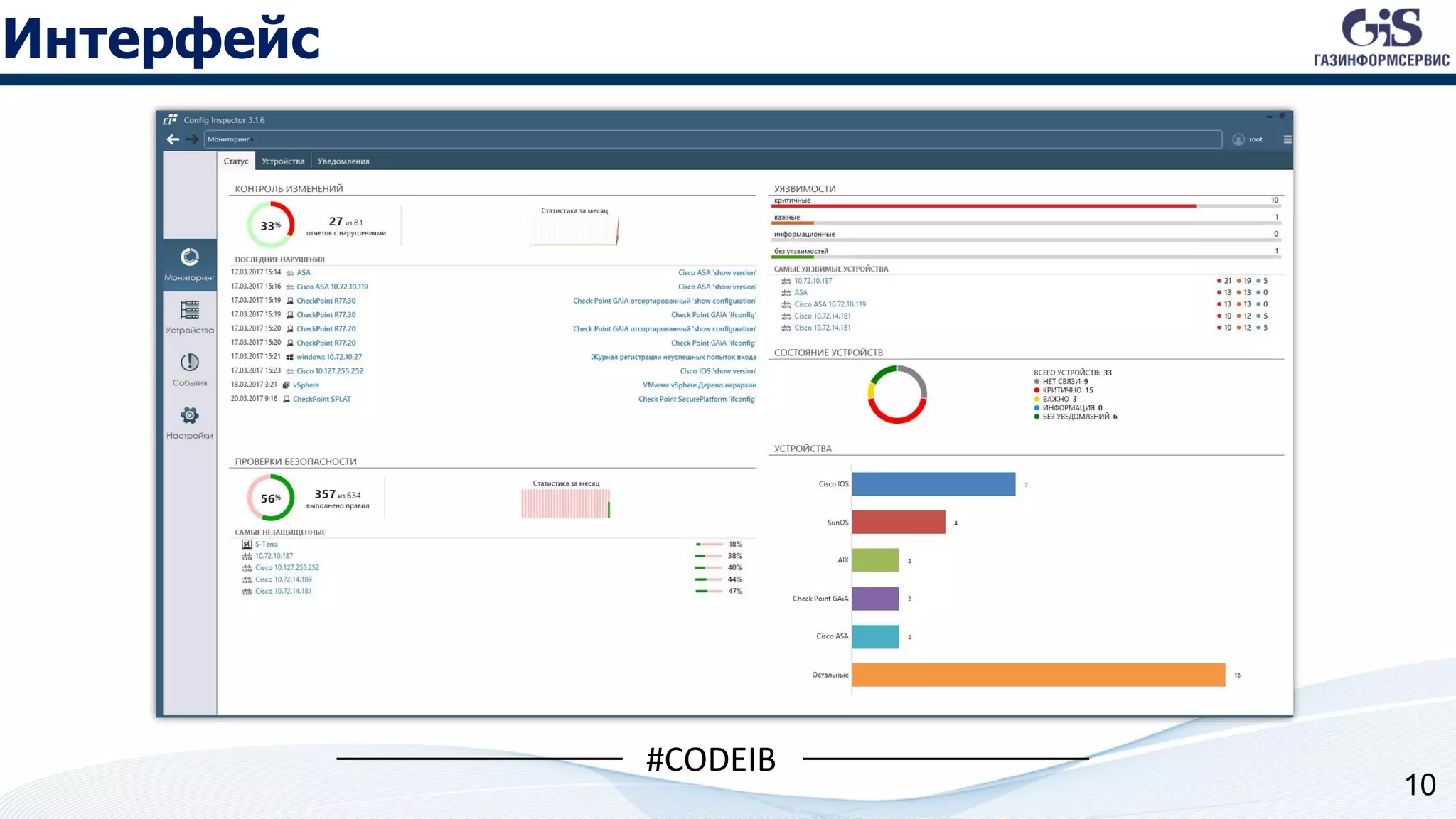 Интерфейс
10
#CODEIB
 