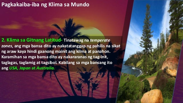 Pilipinas bilang bansang tropikal
