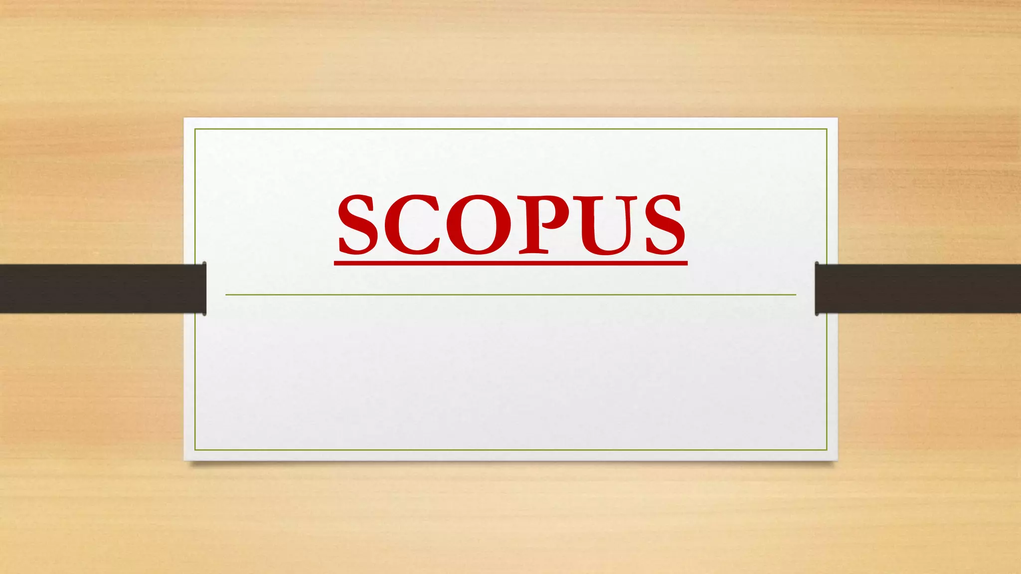 SCOPUS
 