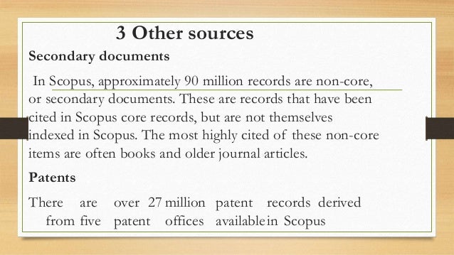 Scopus the largest abstract and citation database of Scopus the largest abstract and citation database of