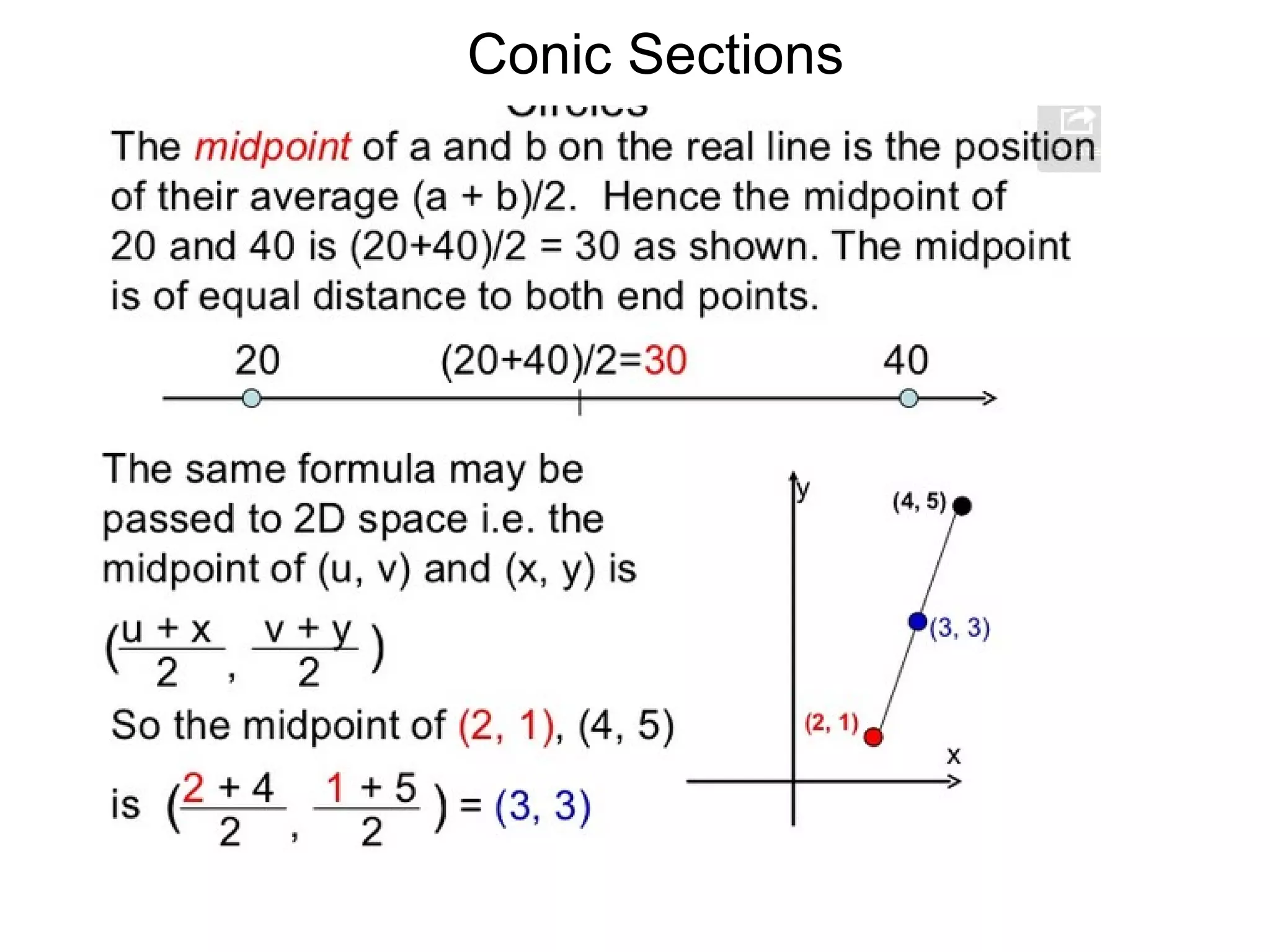 Conic Sections
 