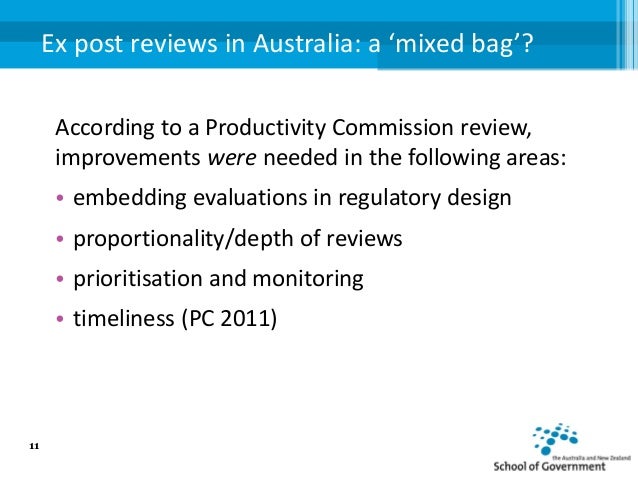 Effective ex post Evaluation: Purpose and Challenges Slide 11