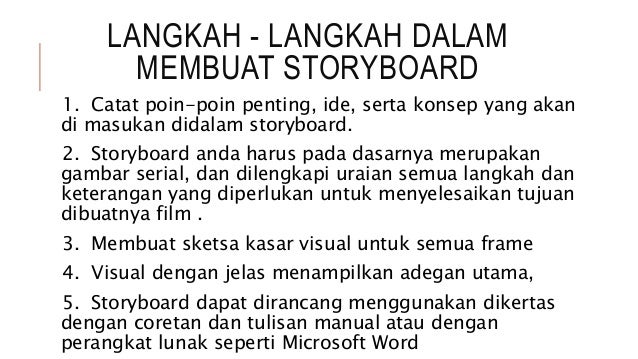 Dua Macam Format Yang Digunakan Dalam Membuat Storyboard Dua Macam Format Yang Digunakan Dalam Membuat Storyboard