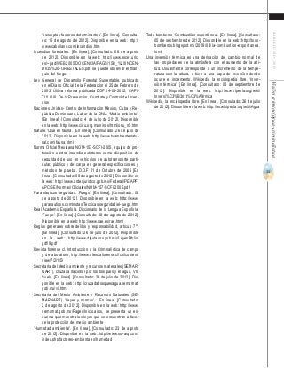 31
ABRIL-JUNIO2015Visióncriminológica-criminalística
Todo bomberos ‘Combustión espontánea’. [En línea]. [Consultado:
05 de septiembre de 2012]. Disponible en la web: http://todo-
bomberos.blogspot.mx/2009/03/la-combustion-espontanea.
html
Una inversión térmica es una derivación del cambio normal de
las propiedades de la atmósfera con el aumento de la alti-
tud. Usualmente corresponde a un incremento de la tempe-
ratura con la altura, o bien a una capa de inversión donde
ocurre el incremento. Wikipedia la enciclopedia libre. ‘Inver-
sión térmica’. [En línea]. [Consultado: 05 de septiembre de
2012]. Disponible en la web: http://es.wikipedia.org/wiki/
Inversi%C3%B3n_t%C3%A9rmica
Wikipedia, la enciclopedia libre. [En línea]. [Consultado: 26 de julio
de 2012]. Disponible en la web: http://es.wikipedia.org/wiki/Agua
‘conceptos factores determinantes’. [En línea]. [Consulta-
do: 15 de agosto de 2012]. Disponible en la web: http://
www.caballano.com/incendios.htm
Incendios forestales. [En línea]. [Consultado: 08 de agosto
de 2012]. Disponible en la web: http://www.escet.urjc.
es/~pad/WEB2005/DOCENCIA/FAGS/15B_%20INCEN-
DIOS%20FORESTALES.pdf, se puede observar el trián-
gulo del fuego.
Ley General de Desarrollo Forestal Sustentable, publicado
en el Diario Oficial de la Federación el 25 de Febrero de
2003, Última reforma publicada DOF 04-06-2012, ‘CAPI-
TULO III. De la Prevención, Combate y Control de Incen-
dios
Naciones Unidas- Centro de Información México, Cuba y Re-
pública Dominicana, Labor de la ONU. ‘Medio ambiente’.
[En línea]. [Consultado: 4 de julio de 2012]. Disponible
en la web: http://www.cinu.org.mx/ninos/html/onu_n5.htm
Nature. ‘Que es fauna’. [En línea]. [Consultado: 26 de julio de
2012]. Disponible en la web: http://www.tuambientenatu-
ral.com/fauna.html
Norma Oficial Mexicana NOM-157-SCFI-2005, equipo de pro-
tección contra incendio-extintores como dispositivo de
seguridad de uso en vehículos de autotransporte parti-
cular, público y de carga en general-especificaciones y
métodos de prueba. D.O.F 21 de Octubre de 2005 [En
línea]. [Consultado: 08 de agosto de 2012]. Disponible en
la web: http://www.ordenjuridico.gob.mx/Federal/PE/APF/
APC/SE/Normas/Oficiales/NOM-157-SCFI-2005.pdf
Para náuticos seguridad. ‘Fuego’. [En línea]. [Consultado: 08
de agosto de 2012]. Disponible en la web: http://www.
paranauticos.com/notas/Tecnicas/seguridad/el-fuego.htm
Real Academia Española. Diccionario de la Lengua Española.
‘Fuego’. [En línea]. [Consultado: 08 de agosto de 2012].
Disponible en la web: http://www.rae.es/rae.html
Reglas generales sobre delitos y responsabilidad, artículo 7º’.
[En línea]. [Consultado: 26 de julio de 2012]. Disponible
en la web: http://www.diputados.gob.mx/LeyesBiblio/
pdf/9.pdf
Revista forense cl. Introducción a la Criminalística de campo
y de laboratorio, http://www.cienciaforense.cl/csi/content/
view/7/2/1/5/
Secretaría del Medio ambiente y recursos materiales (SEMAR-
NART), cruzada nacional por los bosques y el agua, VII.
Suelo. [En línea]. [Consultado: 26 de julio de 2012]. Dis-
ponible en la web: http://cruzadabosquesagua.semarnat.
gob.mx/vii.html
Secretaría del Medio Ambiente y Recursos Naturales (SE-
MARNART). ‘Leyes y normas’. [En línea]. [Consultado:
2 de agosto de 2012]. Disponible en la web: http://www.
semarnat.gob.mx/Pages/Inicio.aspx, se presenta un es-
quema que muestra las leyes que se encuentran a favor
de la protección del medio ambiente
‘Humedad ambiental’. [En línea]. [Consultado: 23 de agosto
de 2012]. Disponible en la web: http://www.sol-arq.com/
index.php/factores-ambientales/humedad
 