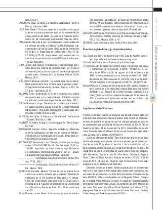 71
ABRIL-JUNIO2015Visióncriminológica-criminalística
cho extranjero”, Victimología, VII Curso de Verano. Universidad
del País Vasco, España, 1989, disponible en: http://www.ivac.
ehu.es/p278-content/es/contenidos/ informacion / ivckei_anto-
nio_beristain_ipina/es_antonio/adjuntos/CVVsilva2.pdf
ZAMORA Grant. Derecho victimal: La víctima en el nuevo sistema pe-
nal mexicano. Instituto Nacional de Ciencias Penales (INACI-
PE), 2ª Ed., México, 2009, p. 47.
ZEDNER, Lucía. Criminal Justice. Oxford, New York, 2004.
•	
Fuentes legislativas y jurisprudenciales
•	
CSJ, Sentencia del 13 de diciembre de 1943, Sala deAsuntos Genera-
les, disponible en http://www.cortesuprema.gov.co/
Constitución Política de los Estados Unidos Mexicanos.
VI Congreso de las Naciones Unidas sobre Prevención del Delito
y Tratamiento al Delincuente, A/CONF. 121/22/Rev. 1, Ce-
lebrado en Milán del 26 de agosto al 6 de septiembre de
1985, Informe preparado por la Secretaría, New York, 1986,
disponible en: http://www.asc41.com/UN_congress/ Spanish/
7S%20 Septimo % 20Congeso/A_CONF121_22_REV1.pdf
Decisión Marco del Consejo del 15 de marzo de 2001, relativa al estatuto
de la víctima en el proceso penal. Actos adoptados en aplicación
del título VI del Tratado de la Unión Europea, publicado en el
Diario Oficial de las Comunidades Europeas el 22 de marzo de
2001, disponible en: http://eur-lex. europa. eu/ Lex Uri Serv / Lex
Uri Serv.do?uri=OJ:L:2001:082:0001:0004:es:PDF
Ley General de Víctimas
Víctima u ofendido. cuando se impugne una decisión relacionada con
el derecho constitucional a ofrecer pruebas, tiene derecho a interponer
recurso de apelación a pesar de que los códigos procesales penales
no contemplen esta posibilidad, Amparo en revisión 502/2010, Yesika
Saad Hernández, 24 de noviembre de 2010, Unanimidad de cuatro
votos. Ponente: Arturo Zaldívar Lelo de Larrea. Secretario: Arturo Bár-
cena Zubieta, Tesis aislada LXXXVIII/2011.
Víctima u ofendido del delito. Tiene el derecho de aportar pruebas
tanto en la averiguación previa como en el proceso penal (interpreta-
ción del artículo 20, apartado b, fracción II, de la constitución política
de los estados unidos mexicanos).Amparo en revisión 407/2009, 2 de
septiembre de 2009. Unanimidad de cuatro votos. Ausente: Sergio A.
Valls Hernández. Ponente: Juan N. Silva Meza. Secretaria: Eugenia
Tania C. Herrera-Moro Ramírez; Amparo en revisión 151/2010, 26 de
mayo de 2010. Cinco votos. Ponente: Juan N. Silva Meza. Secretaria:
Eugenia Tania. C. Herrera-Moro Ramírez.
Ofendido o víctima del delito. Puede acudir al juicio de amparo indi-
rectoconelcarácterdeterceroperjudicadocuandoelactoreclamadosea
una orden de aprehensión o un auto de formal prisión. Contradicción de
tesis 393/2010. Entre las sustentadas por el Segundo Tribunal Colegia-
do en Materia Penal del Sexto Circuito y el Segundo Tribunal Colegiado
en Materia Penal del Primer Circuito. 23 de febrero de 2011. Mayoría de
tres votos. Disidentes: Jorge Mario Pardo Rebolledo y Guillermo I. Ortiz
Mayagoitia. Ponente:Arturo Zaldívar Lelo de Larrea. Secretaria: Carmina
Cortés Rodríguez. Tesis Jurisprudencial 25/2011.
GLER/15374
LANDROVE Díaz, Gerardo. La moderna Victimología. Tirant lo
Blanch, Valencia, 1998.
LEZA Betz, Daniel. “El nuevo papel de la sociedad civil organi-
zada en el proceso penal venezolano. La representación
de las víctimas del delito”, Revista de la Facultad de De-
recho, No, 58, Universidad Andrés Bello, Caracas, 2003.
LIMAMalvido, María de la Luz. “La estrategia nacional de atención
de víctimas del delito en México”, ILANUD (Instituto Lati-
noamericano de las Naciones Unidas para la Prevención
del Delito y el Tratamiento del Delincuente), Año 14, No.
27, 2006, pp. 75-102, disponible en: http://www.ilanud.or.cr/
centro-de-documentacion/revista/208-ilanud-al-dia-ano-
14-no27-2006.html
LUNA Castro, José Nieves. “Introducción y características gene-
rales del nuevo sistema de justicia penal”. En: El nuevo
sistema de justicia penal acusatorio desde la perspectiva
constitucional. Consejo de la Judicatura Federal SCJN,
México, 2011.
MÁRQUEZ Cárdenas, Álvaro E. “La Victimología como estudio.
Redescubrimiento de la víctima para el proceso penal”,
Prolegómenos Derechos y Valores. Bogotá, v. XIV, No.
27, julio – diciembre, 2011.
NEUMAN, Elías. Victimología. El rol de la víctima en los delitos
convencionales y no convencionales. 3ª Edición amplia-
da, Editorial Universidad Argentina, Buenos Aires, 2001.
OJEDA Velásquez, Jorge. “Garantías de la víctima y el ofendido”,
en: García Ramírez, Sergio e Islas de González Mariscal
Olga (coord.). Foro sobre justicia penal y justica para ado-
lescentes, UNAM, México, 2009.
OLIVEIRA, Ana Sofia. “A Vítima e o Direito Penal”, Revista dos
Tribunais, São Paulo, 1999.
RAMÍREZ González, Rodrigo. La victimología. Ed. Temis, Bogo-
tá, 1983.
RODRÍGUEZ Campos, Carlos. “Aspectos históricos y reflexiones
sobre la victimología y el derecho de victimal en México”,
Federación de Victimología en España. Disponible en:
http://www.funvic.org/vic_mex.pdf
•RODRÍGUEZ Manzanera, Luis. “Derecho victimal y victimodog-
mática”, EGUZKILORE, No. 26, San Sebastián, 2012, pp.
131-141, disponible en: http://www.ehu.es/p200-content/
es/ contenidos/ informacion/eguzkilore _26/ es _eguzki
26/ adjuntos/08-Rodriguez%20Manz_Eg26.pdf
------------------------ Victimología. Estudio de la víctima. Porrúa, Mé-
xico, 7ª Ed., 2002.
------------------------- Victimología. Estudio de la víctima. Porrúa, 5ª.
Ed., México, 1999.
SCAPUSIO Minvielle, Beatriz. “Consideraciones acerca de la
víctima en nuestro sistema penal vigente”, Disertación
efectuada en el VIII Seminario Uruguayo y V interna-
cional de Victimología, organizado por el Grupo de Cri-
minología de la Facultad de Derecho de la Universidad
de la República, Punta del Este, 25 y 26 de noviembre
de 2011.
SILVA Sánchez, Jesús María. “La Victimodogmática en el dere-
 