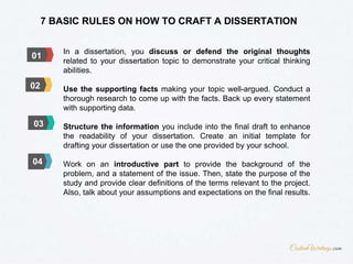 Dissertation Rules COMPLETE GUIDE ON WRITING A DISSERTATION IN FINANCE AND ACCOUNTING | PPTX