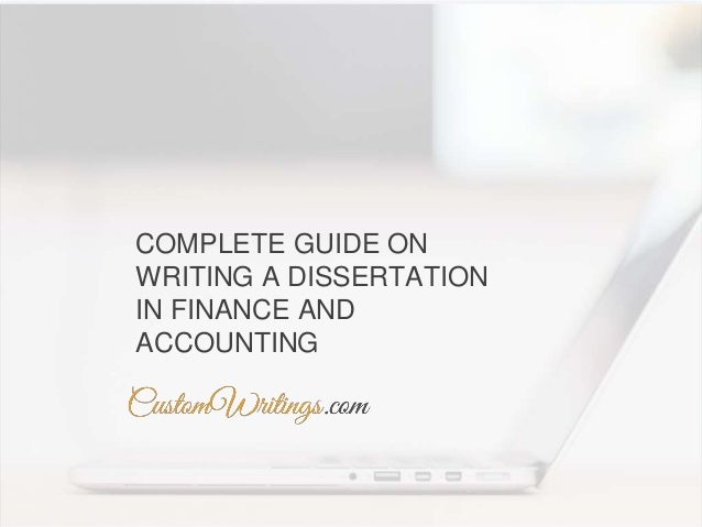 Dissertation in finance and accounting