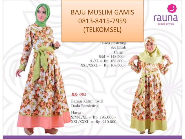 Busana Muslim Gamis Dewasa 0813 8415 7959 Telkomsel