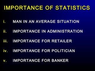 Functions of Statistics | PPT