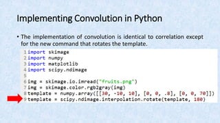 Computer Vision: Correlation, Convolution, and Gradient | PPT