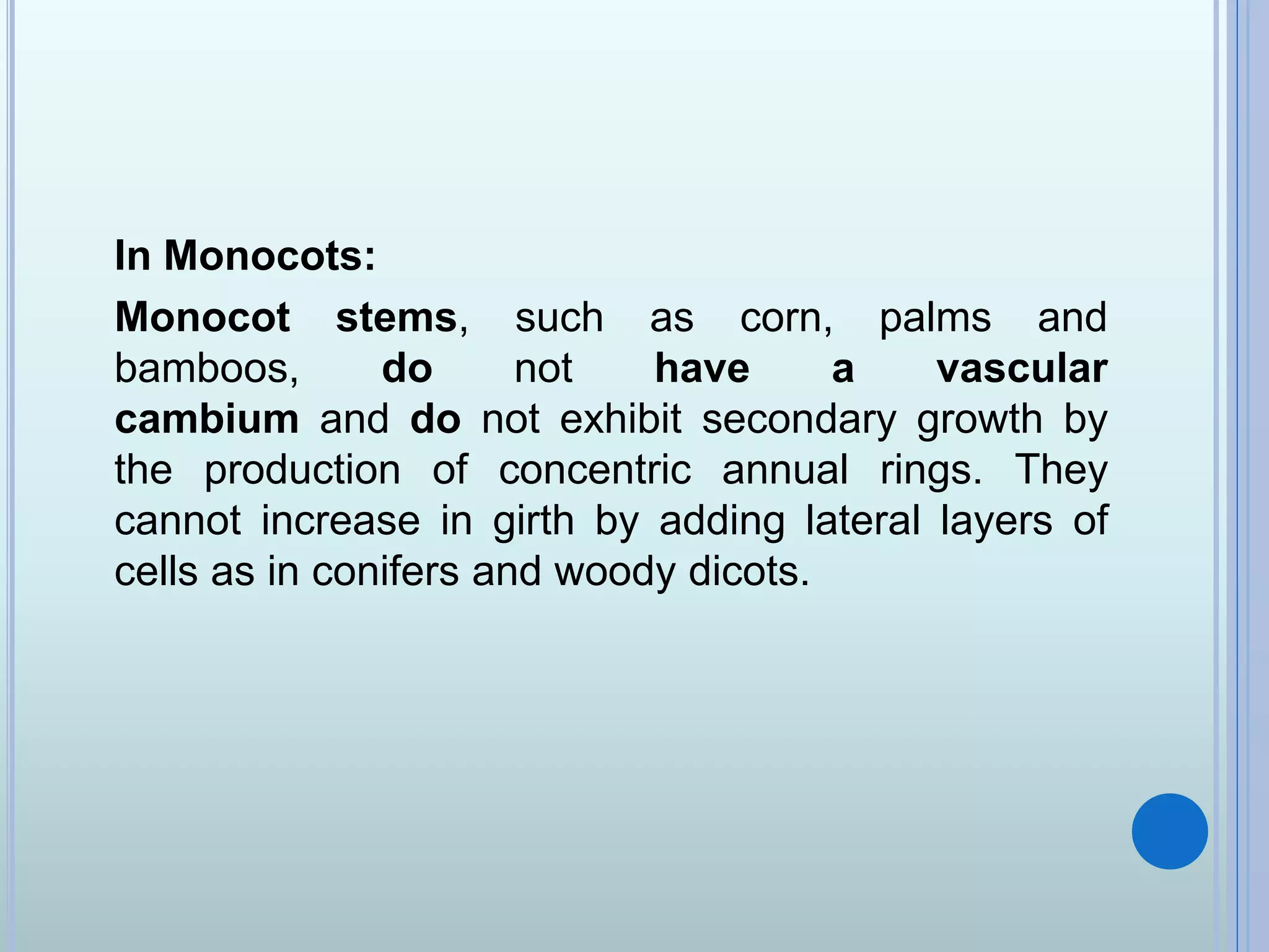 Vascular Cambium & Seasonal activity & its Role in Stem & Root
