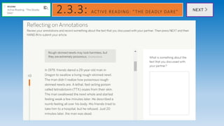 2.3.3: ACTIVE READING: “THE DEADLY DARE”
 