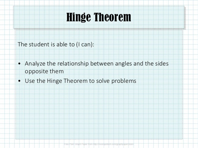 2.5.4 Hinge Theorem