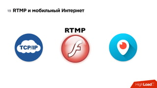 RTMP и мобильный Интернет19
 