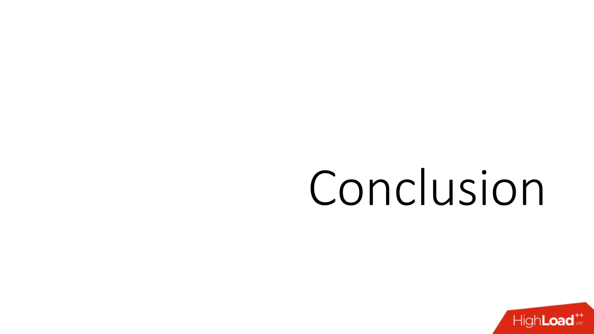 Conclusion 