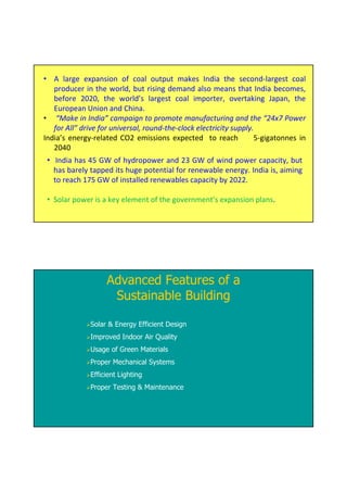 Presentation on Energy efficient Green Buildings | PDF