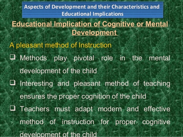 Characteristics Of Late Childhood Cognitive Development Mental
