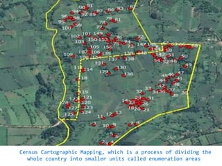 Nokia Internal Use Only
Census Cartographic Mapping, which is a process of dividing the
whole country into smaller units called enumeration areas
 