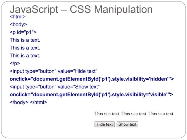 2.java script dom | PPT