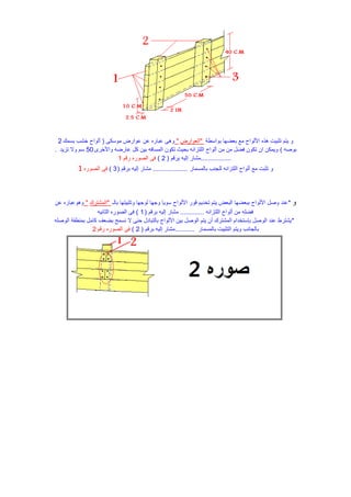 ‫اسطة‬ ‫ب‬ ‫ضه‬ ‫ب‬ ‫م‬ ‫اح‬ ‫األل‬ ‫ه‬ ‫ه‬ ‫وثبٌا‬ ‫ٌوم‬"‫ارض‬ ‫ال‬"‫سنى‬ ‫م‬ ‫ارض‬ ‫ع‬ ‫عن‬ ‫ره‬ ‫عب‬ ‫هى‬(‫بسمك‬ ‫خشب‬ ‫اح‬ ‫ل‬2
‫صه‬ ‫ب‬)‫األخرى‬ ‫رضه‬ ‫ع‬ ‫نل‬ ‫بٌن‬ ‫ه‬ ‫المس‬ ‫ن‬ ‫ون‬ ‫بحٌث‬ ‫ه‬ ‫وزا‬ ‫ال‬ ‫اح‬ ‫ل‬ ‫من‬ ‫من‬ ‫ضل‬ ‫ن‬ ‫ون‬ ‫ان‬ ‫ٌمنن‬50ٌ‫وز‬ ‫ال‬ ‫سم‬.
.................‫ٌرقم‬ ‫إلٌه‬ ‫ر‬ ‫مش‬(2)‫رقم‬ ‫ره‬ ‫الص‬ ‫ى‬1
‫ر‬ ‫لمسم‬ ‫ب‬ ‫ب‬ ‫ل‬ ‫ه‬ ‫وزا‬ ‫ال‬ ‫اح‬ ‫ل‬ ‫م‬ ‫وثبا‬...................‫برقم‬ ‫إلٌه‬ ‫ر‬ ‫مش‬(3)‫ره‬ ‫الص‬ ‫ى‬1
*‫لـ‬ ‫ب‬ ‫وثبٌوه‬ ‫ه‬ ‫ل‬ ‫ه‬ ٌ ‫س‬ ‫اح‬ ‫األل‬ ‫ر‬ ‫ق‬ ‫ٌم‬ ‫وخ‬ ‫ٌوم‬ ‫ض‬ ‫الب‬ ‫ضه‬ ‫بب‬ ‫اح‬ ‫األل‬ ‫صل‬ ‫ع‬"‫المشورك‬"‫عن‬ ‫ره‬ ‫عب‬ ‫ه‬
‫ه‬ ‫وزا‬ ‫ال‬ ‫اح‬ ‫ل‬ ‫من‬ ‫ه‬ ‫ض‬.............‫برقم‬ ‫إلٌه‬ ‫ر‬ ‫مش‬(1)‫ٌه‬ ‫الث‬ ‫ره‬ ‫الص‬ ‫ى‬
*‫ه‬ ‫ص‬ ‫ال‬ ‫طقة‬ ‫بم‬ ‫مل‬ ‫ن‬ ‫ف‬ ‫بض‬ ‫سمح‬ ‫ال‬ ‫ى‬ ‫ح‬ ‫ل‬ ‫لوب‬ ‫ب‬ ‫اح‬ ‫األل‬ ‫بٌن‬ ‫صل‬ ‫ال‬ ‫ٌوم‬ ‫ن‬ ‫المشورك‬ ‫ام‬ ‫بإسوخ‬ ‫صل‬ ‫ال‬ ‫ع‬ ‫ٌشورط‬
‫ر‬ ‫لمسم‬ ‫ب‬ ‫الوثبٌا‬ ‫ٌوم‬ ‫ب‬ ‫ل‬ ‫ب‬...........‫برقم‬ ‫إلٌه‬ ‫ر‬ ‫مش‬(2)‫رقم‬ ‫ره‬ ‫الص‬ ‫ى‬2
 