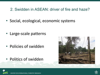 Regional policies and practices on fire and haze: A case study in West Kalimantan 