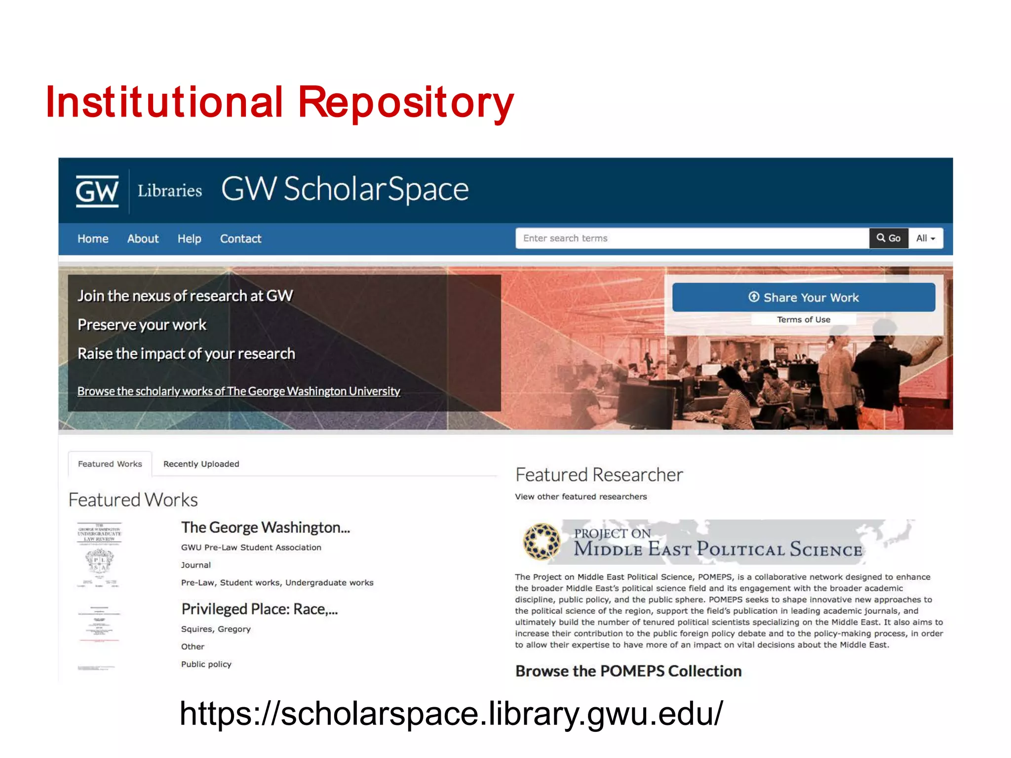 Institutional Repository
https://scholarspace.library.gwu.edu/
 