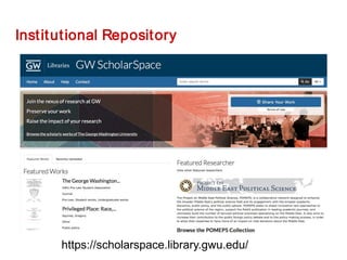 Institutional Repository
https://scholarspace.library.gwu.edu/
 