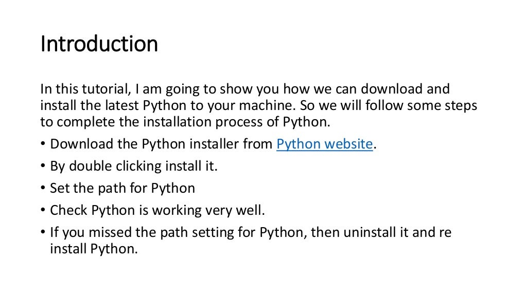 How to download and install Python - lesson 2