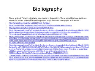 Bibliography
• Name at least 7 sources that you plan to use in this project. These should include audience
research, books, videos/films/video games, magazines and newspaper articles etc.
• http://piq.codeus.net/picture/366012/p226_handgun_
• https://marketplace.yoyogames.com/assets/1237/pixelart-medieval-weapons-pack
• http://paletton.com/#uid=34o0u0knqv9dKKBj4APtxt-utmn
• https://www.google.co.uk/url?sa=i&rct=j&q=&esrc=s&source=images&cd=&cad=rja&uact=8&ved=2ahUK
Ewj5htWRgvvZAhUBvBQKHZ3qB2IQjRx6BAgAEAU&url=https%3A%2F%2Ffonts2u.com%2Fdock-
51.font&psig=AOvVaw21dMOzORxNYUGjxoExxhXn&ust=1521639266313974
• https://www.google.co.uk/url?sa=i&rct=j&q=&esrc=s&source=images&cd=&cad=rja&uact=8&ved=2ahUK
EwjyzrKng_vZAhUBuhQKHUcjBaMQjRx6BAgAEAU&url=http%3A%2F%2Fjadegasmedia.blogspot.com%2F2
014%2F11%2Fpost-apocalyptic-planning-title-ideas.html&psig=AOvVaw2YAdusRj8I-HIe7c-
Oa7Wm&ust=1521639581506494
• https://www.google.co.uk/url?sa=i&rct=j&q=&esrc=s&source=images&cd=&cad=rja&uact=8&ved=2ahUK
EwibsqC9g_vZAhXDOhQKHfHlCNIQjRx6BAgAEAU&url=http%3A%2F%2Fwww.pavillonderibourg.fr%2Fbeat
s-em-up-Pixel-artist-Junkboy-reimagined-John-Carpenter-u0027s-classic-movie-They-Live-as-a-cool-beat-
u0027em-up-game-from-the-early-u002790s.-It-has-all-the-characteristics-of-
3688.html&psig=AOvVaw0EsPmCgrcEJmrixQnmx2Ag&ust=1521639626670111
• ://www.google.co.uk/url?sa=i&rct=j&q=&esrc=s&source=images&cd=&cad=rja&uact=8&ved=2ahUKEwiw
0YjZg_vZAhWDvxQKHXA_BooQjRx6BAgAEAU&url=http%3A%2F%2Fphotobucket.com%2Fimages%2Fhallo
ween%2520zombie%2520pixels&psig=AOvVaw3K1enkFCEDkWsS7q9A6kQK&ust=1
 